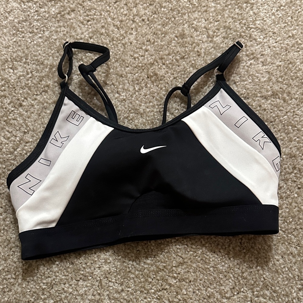 Nike Women's Black and White Sports Bra